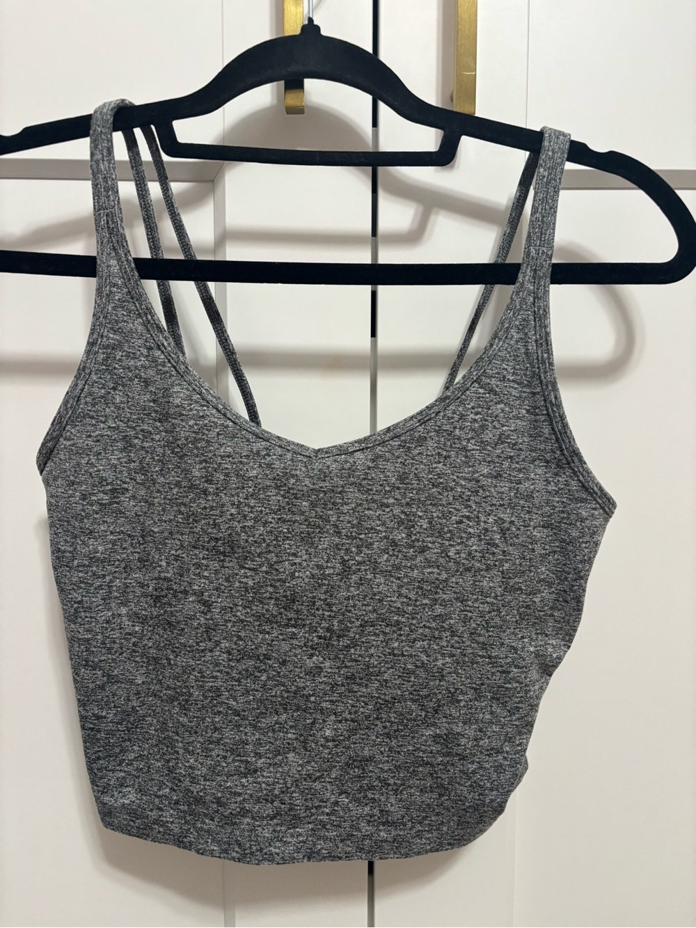 Vuori Heather Gray Strappy Women’s Tank Top